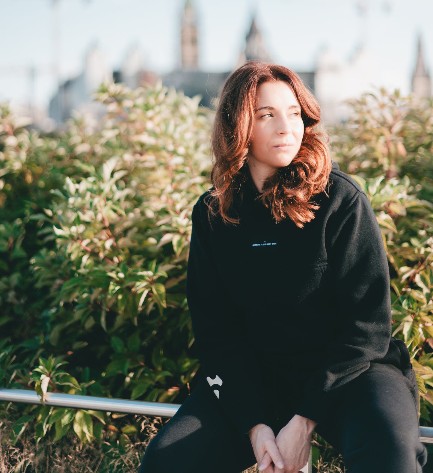 Elite woman black hoodie Shadō