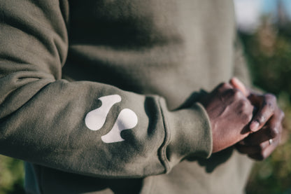 Shadō Force dark green unisex hoodie.