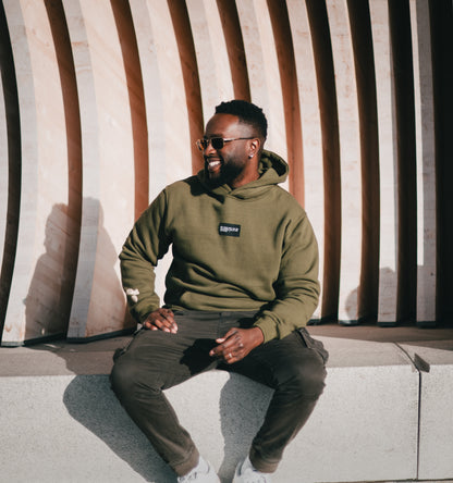 Shadō Force dark green unisex hoodie.